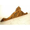 ANTICO FREGIO DECORATIVO CIMASA LEGNO DORATO SCOLPITO INTAGLIATO SOVRAPORTA 