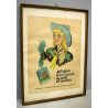 QUADRO ORIGINALE PUBBLICITA VINTAGE Cow Boy SIGARETTE OLD ADVERTISEMENT anni '50