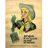 QUADRO ORIGINALE PUBBLICITA VINTAGE Cow Boy SIGARETTE OLD ADVERTISEMENT anni '50