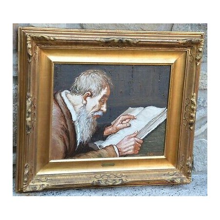 ANTICO QUADRO GRASSI ALFONSO RITRATTO VECCHIO LEGGE NOBILE DIPINTO OLIO TELA OLD