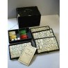 ANTICO GIOCO TAVOLO MAH JONG IMPERIALE REGOLE DOMINO CINESE BACHELITE AVORIOLINA
