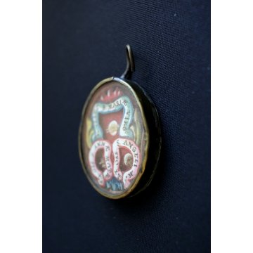 ANTICA RELIQUIA DEVOZIONALE  Ex Oss. S. ANNA S. MARIA VERG. Ex OSS Angeli M. 700