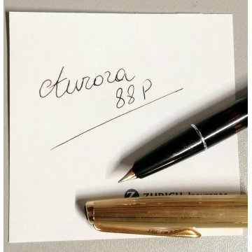 ANTICA PENNA STILOGRAFICA Aurora 88P NERO TAPPO ORO STILO OLD GOLD FOUNTAIN PEN