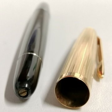 ANTICA PENNA STILOGRAFICA Aurora 88P NERO TAPPO ORO STILO OLD GOLD FOUNTAIN PEN