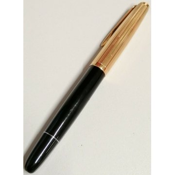 ANTICA PENNA STILOGRAFICA Aurora 88P NERO TAPPO ORO STILO OLD GOLD FOUNTAIN PEN