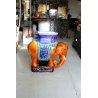 STATUA PORTAVASO VINTAGE ELEFANTE ASIATICO CERAMICA POLICROMA 56x27x55cm/h '900