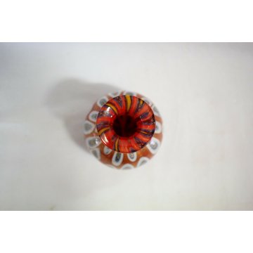 PICCOLO VASO VETRO SOFFIATO MURANO MURRINA DESIGN Livio Campanella ORO VASE OLD