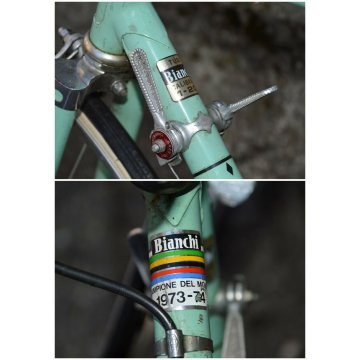 ANTICA BICICLETTA CORSA Bianchi Sport vintage 28" Campagnolo OFMEGA 3ttt HURET