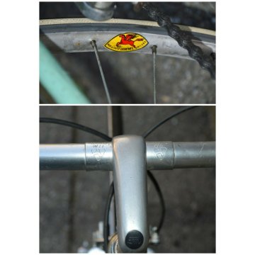 ANTICA BICICLETTA CORSA Bianchi Sport vintage 28" Campagnolo OFMEGA 3ttt HURET