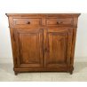 ANTICA PICCOLA CREDENZA DUE ANTE DUE CASSETTI LEGNO MASSELLO ABETE 1800 EPOCA 