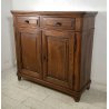 ANTICA PICCOLA CREDENZA DUE ANTE DUE CASSETTI LEGNO MASSELLO ABETE 1800 EPOCA 