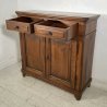 ANTICA PICCOLA CREDENZA DUE ANTE DUE CASSETTI LEGNO MASSELLO ABETE 1800 EPOCA 