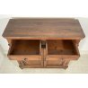 ANTICA PICCOLA CREDENZA DUE ANTE DUE CASSETTI LEGNO MASSELLO ABETE 1800 EPOCA 