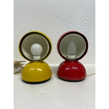 COPPIA ABATJOUR DESIGN ECLISSE Vico Magistretti LAMPADA TAVOLO Artemide VINTAGE 