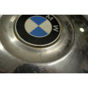 SET 4 COPRICERCHI BORCHIA COPPA bmw VINTAGE METALLO CROMATO ø 24cm AUTO EPOCA 