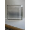 PORTAFOTO VINTAGE BLOCCO PLEXIGLASS ACCIAIO SATINATO 18X18X9cm MINIMAL STYLE 70s