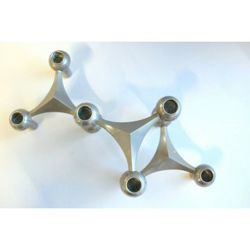 SET 3 PORTACANDELE DESIGN Nagel&Stoffi per BMF Germania MODULAR CENTERPIECE 1960