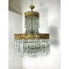 LAMPADARIO SOFFITTO CASCATA GOCCE CRISTALLO MURANO STILE IMPERO HANGIG LAMP ?50