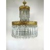 LAMPADARIO SOFFITTO CASCATA GOCCE CRISTALLO MURANO STILE IMPERO HANGIG LAMP ?50
