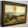 ANTICO QUADRO DIPINTO OLIO G. Bonacina PAESAGGIO MONTAGNA COLLINE Lago d'Iseo 