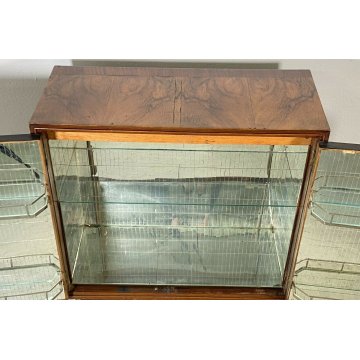 ANTICO MOBILE BAR decò EPOCA anni 30 RADICA noce SPECCHIO liquori VINTAGE design