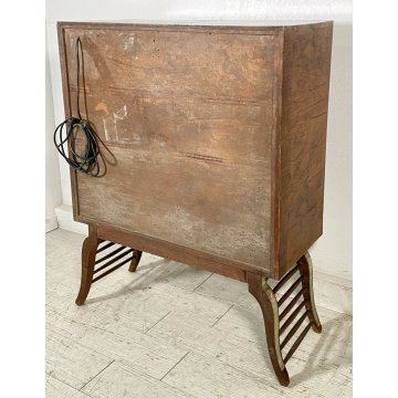 ANTICO MOBILE BAR decò EPOCA anni 30 RADICA noce SPECCHIO liquori VINTAGE design