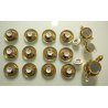 SERVIZIO Caffè 12pers PORCELLANA BAVARIA RWK BIANCA ORO ZECCHINO GERMANY ANNI 50