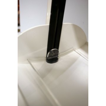 PORTA-TOVAGLIOLI PLASTICA BIANCO NERO TRASP. design Furio Minuti Guzzini ANNI 80