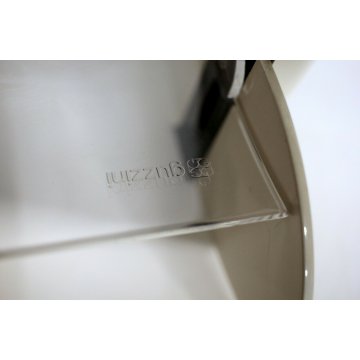 PORTA-TOVAGLIOLI PLASTICA BIANCO NERO TRASP. design Furio Minuti Guzzini ANNI 80