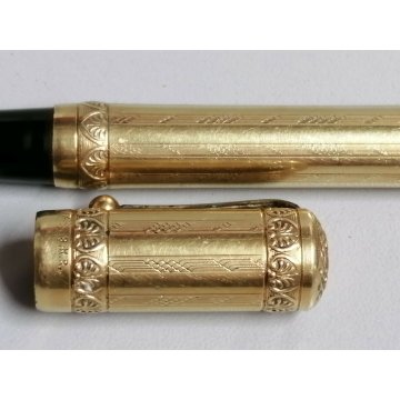 Magic Pen by MONTEGRAPPA  ANTICA PENNA STILOGRAFICA RETRATTILE oro Kr 18 SAFETY