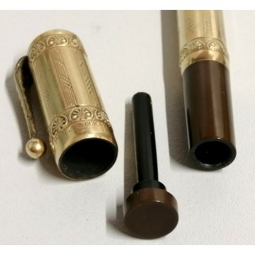 Magic Pen by MONTEGRAPPA  ANTICA PENNA STILOGRAFICA RETRATTILE oro Kr 18 SAFETY