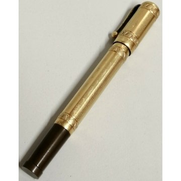 Magic Pen by MONTEGRAPPA  ANTICA PENNA STILOGRAFICA RETRATTILE oro Kr 18 SAFETY
