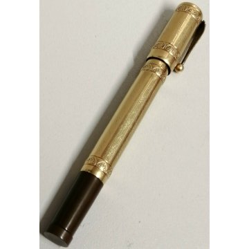 Magic Pen by MONTEGRAPPA  ANTICA PENNA STILOGRAFICA RETRATTILE oro Kr 18 SAFETY