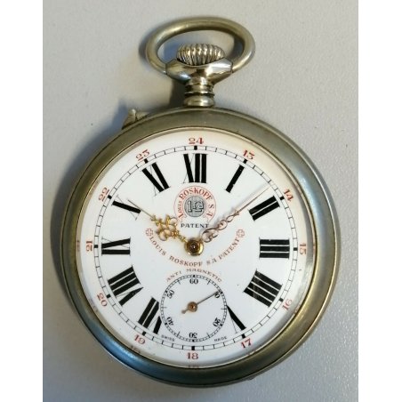 ANTICO OROLOGIO TASCA Louis Roskopf EPOCA 900 MECCANICO vintage OLD POCKET WATCH