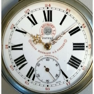 ANTICO OROLOGIO TASCA Louis Roskopf EPOCA 900 MECCANICO vintage OLD POCKET WATCH