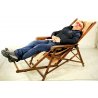 ANTICA SEDIA SDRAIO CHAISE LONGUE PIEGHEVOLE RECLINABILE NAVE CROCIERA 900