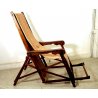 ANTICA SEDIA SDRAIO CHAISE LONGUE PIEGHEVOLE RECLINABILE NAVE CROCIERA 900