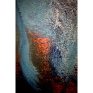QUADRO DIPINTO OLIO TELA D'Accardi Cavalli lunari NOTTE POSTESPRESSIONISTA 1970