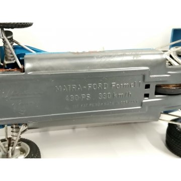 Rara SCHUCO Matra Ford 1074 Formel 1 MODELLINO AUTO carica molla OLD TIN TOY CAR