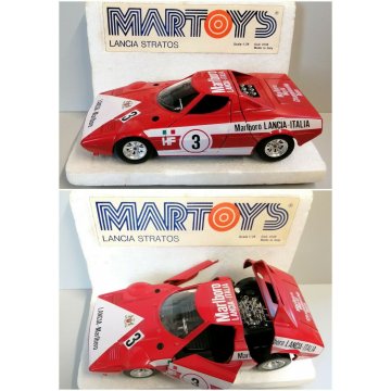 Rara MARTOYS Lancia Stratos HF Marlboro ITALY cod 0108 MODELLINO AUTO CORSA 1:24