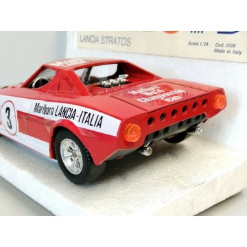 Rara MARTOYS Lancia Stratos HF Marlboro ITALY cod 0108 MODELLINO AUTO CORSA 1:24
