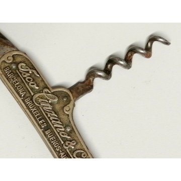 CAVATAPPI pubblicità CINZANO VERMOUTH 1900 vintage COLTELLINO Solingen CORKSCREW