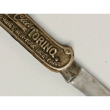 CAVATAPPI pubblicità CINZANO VERMOUTH 1900 vintage COLTELLINO Solingen CORKSCREW