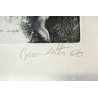 LITOGRAFIA Benedetto Mario NUDO ARTISTICO STAMPA MULTIPLO NUMERATA II/X  1966  