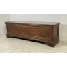 ANTICA PICCOLA CASSAPANCA OTTOCENTO LEGNO NOCE ABETE 800 PANCA BAULE EPOCA 