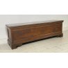 ANTICA PICCOLA CASSAPANCA OTTOCENTO LEGNO NOCE ABETE 800 PANCA BAULE EPOCA 