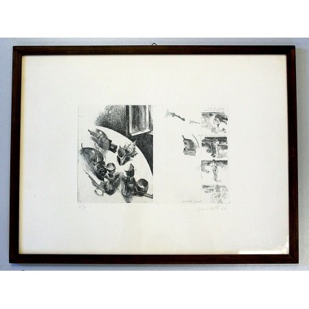 LITOGRAFIA Benedetto Mario NUDO ARTISTICO STAMPA MULTIPLO NUMERATA VI/X  1966  