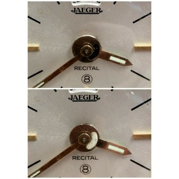 JAEGER Recital 8 day OROLOGIO TAVOLO sveglia OLD DESK alarm clock VINTAGE travel