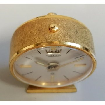 JAEGER Recital 8 day OROLOGIO TAVOLO sveglia OLD DESK alarm clock VINTAGE travel