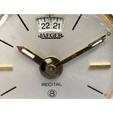 JAEGER Recital 8 day OROLOGIO TAVOLO sveglia OLD DESK alarm clock VINTAGE travel